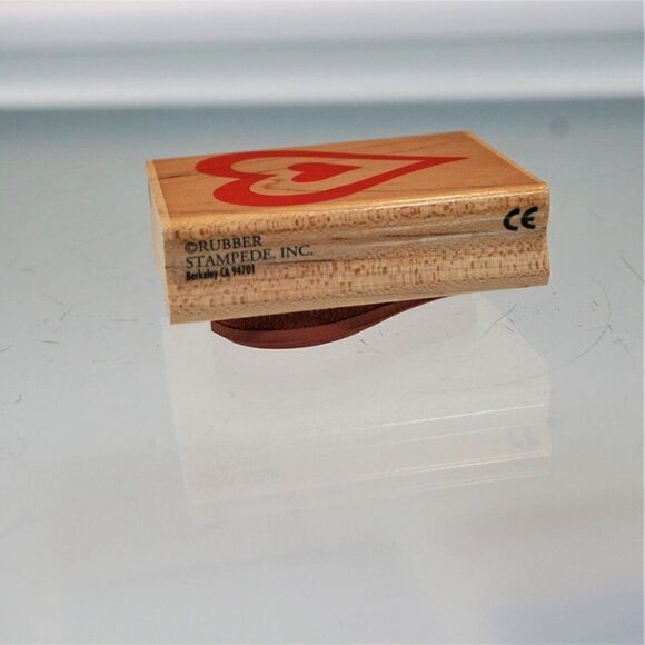 Be My Valentine Stamps New Valentine Heart Rubber Stamps Lot of 2 - Picture 8 of 8
